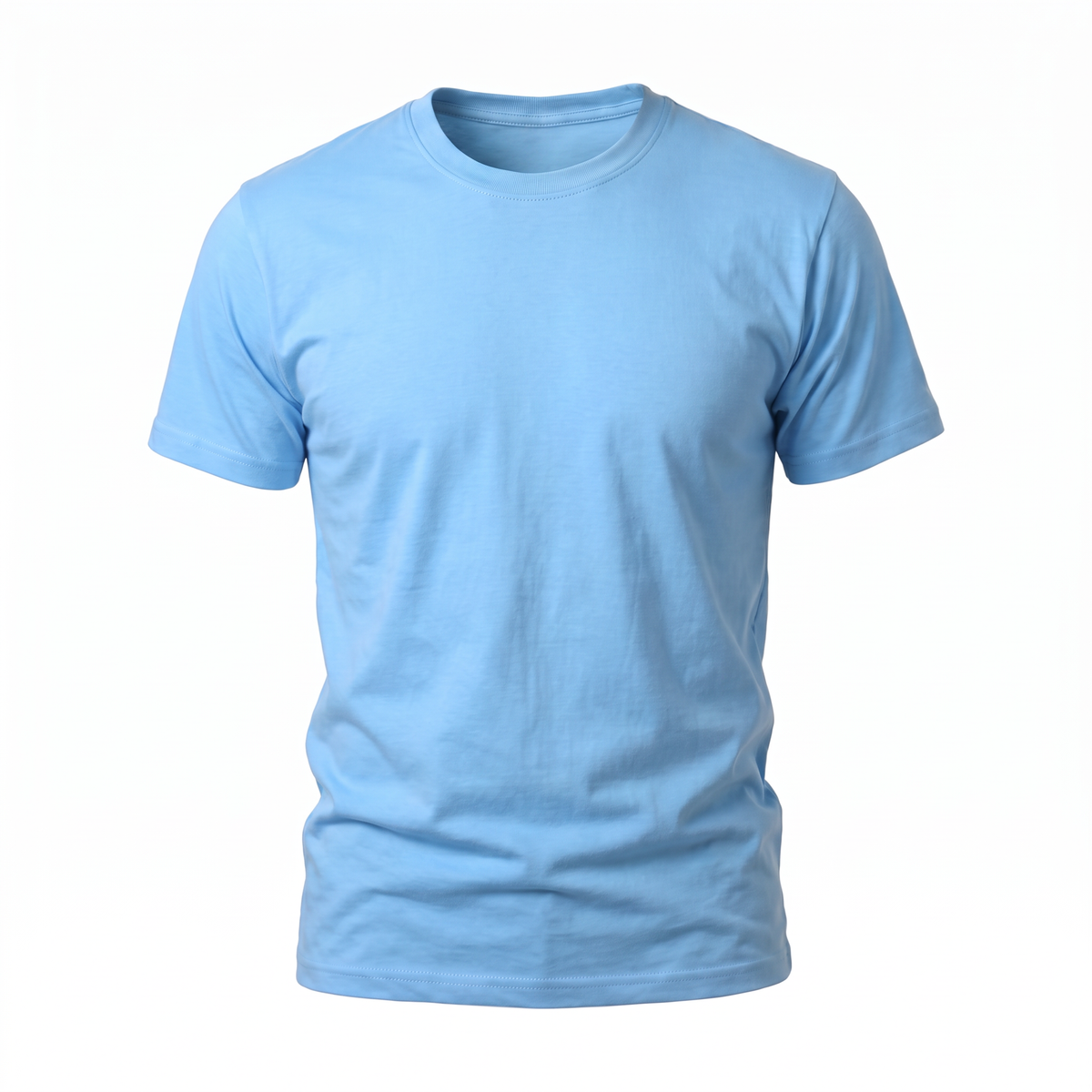 Blank round-neck t-shirt for printing and embroidery
