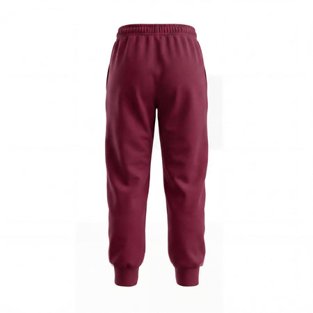 Hopper burgundy kids joggers, back