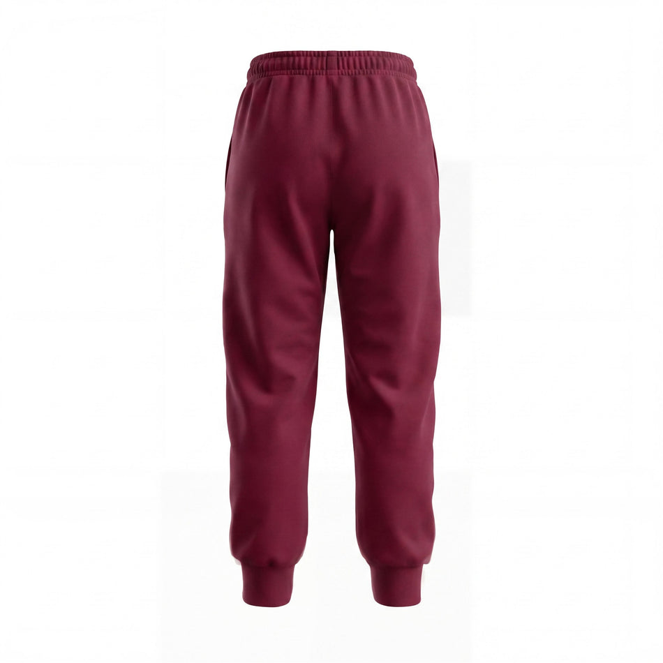 Hopper burgundy kids joggers, back