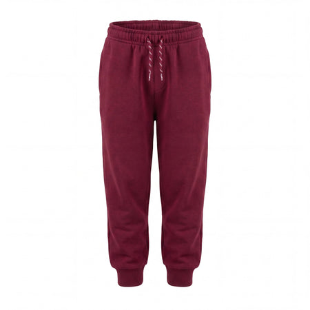 Hopper burgundy kids joggers, front