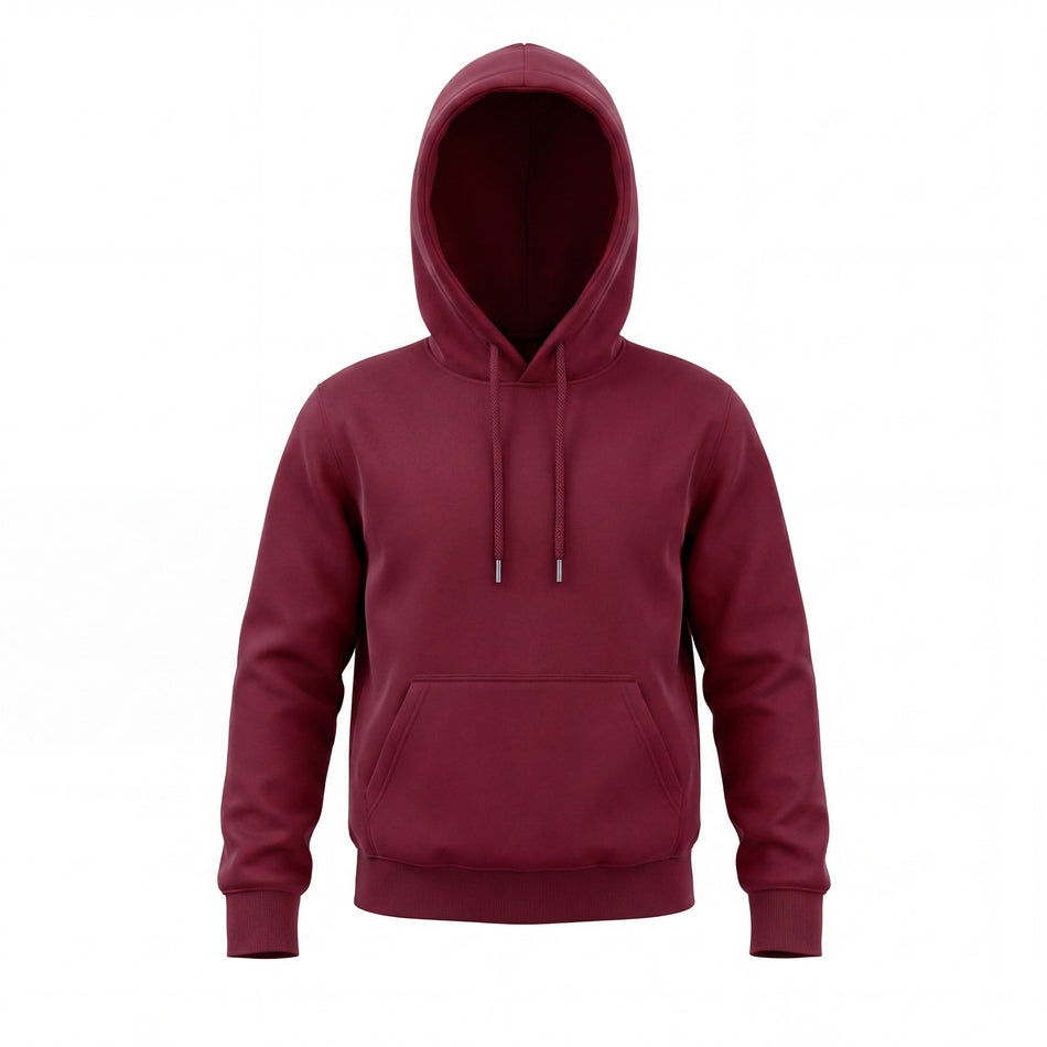 Hopper burgundy kids hoodie, front