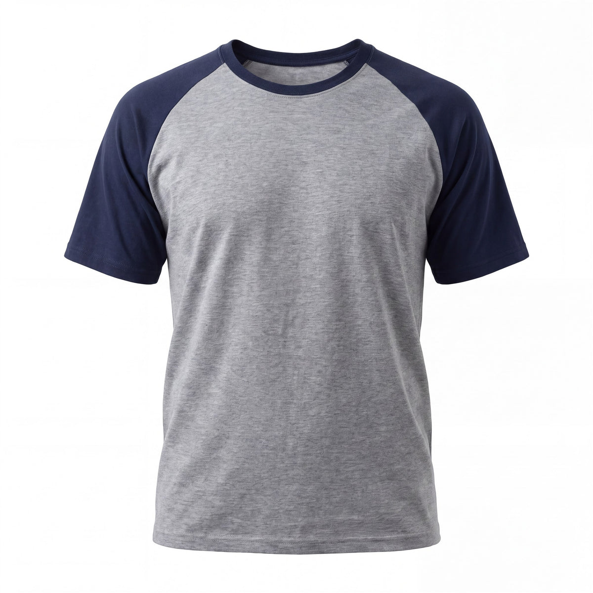 Hopper grey and navy raglan t-shirt, front