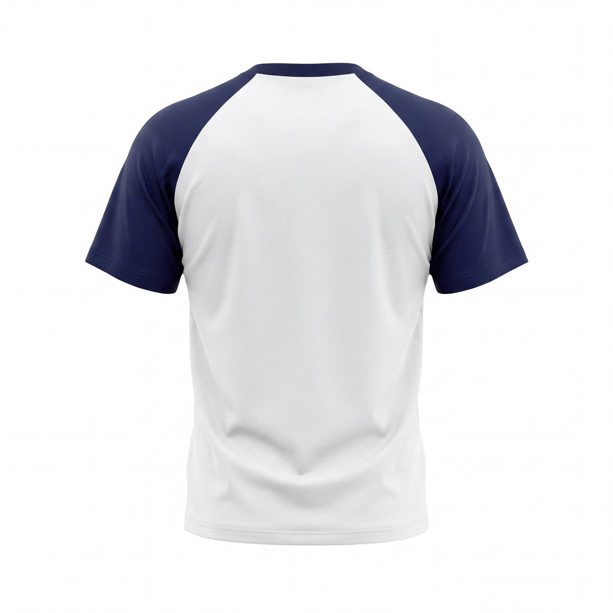 Hopper white and navy raglan t-shirt, back
