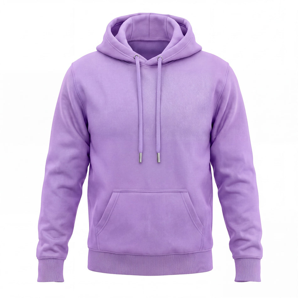 Hopper lilac pullover hoodie, front