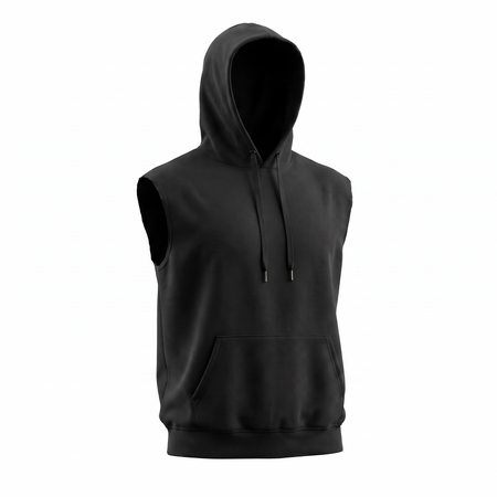 Sleeveless Hoodie, blank wholesale hoodie for printing and embroidery