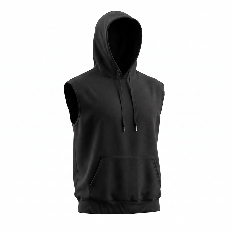 Sleeveless Hoodie, blank wholesale hoodie for printing and embroidery