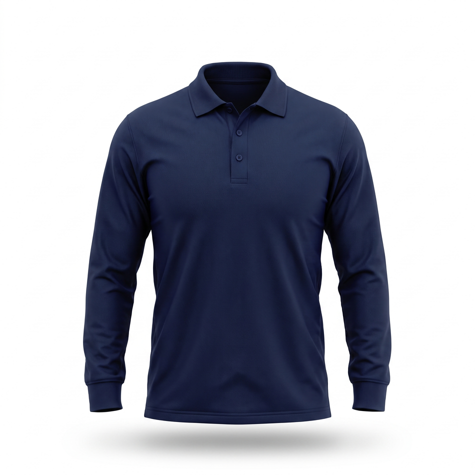 Long Sleeve Golf Shirt, blank golf shirt for corporate embroidery and printing