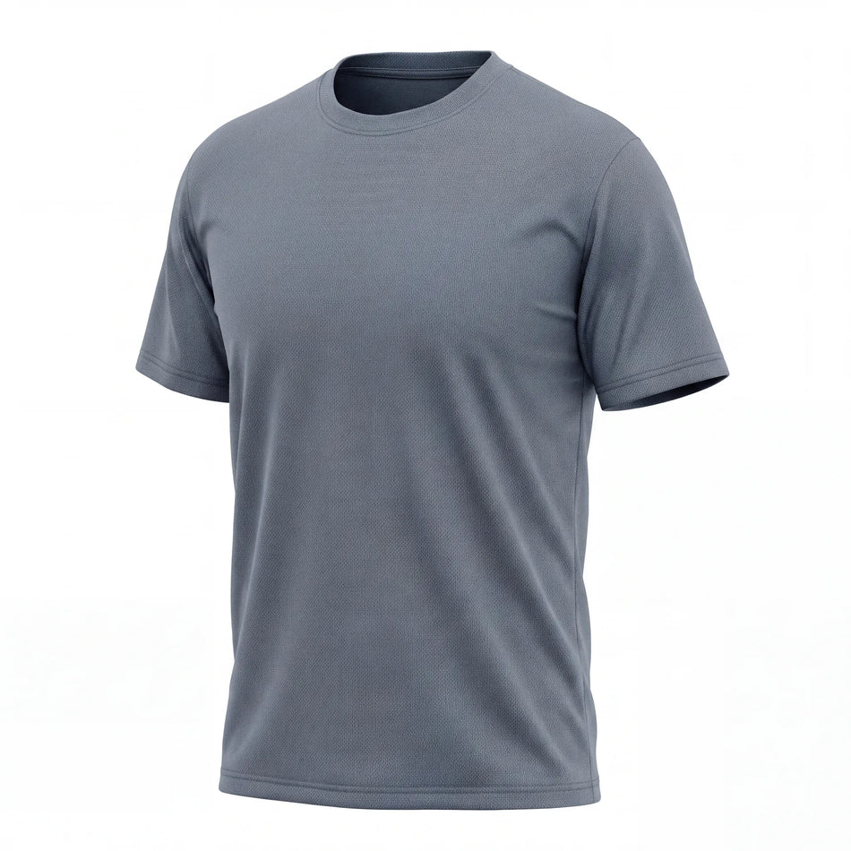 Birdseye Dot-Knit T-Shirt, blank wholesale t-shirt for printing and embroidery