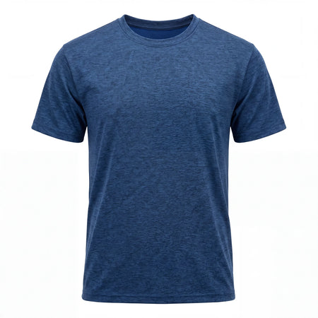 Melange Polyester T-Shirt, blank wholesale t-shirt for printing and embroidery