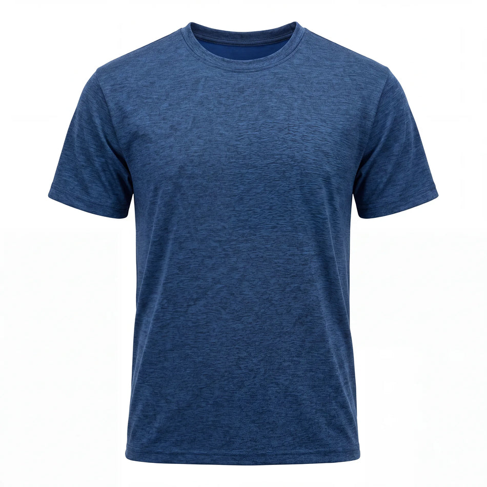 Melange Polyester T-Shirt, blank wholesale t-shirt for printing and embroidery